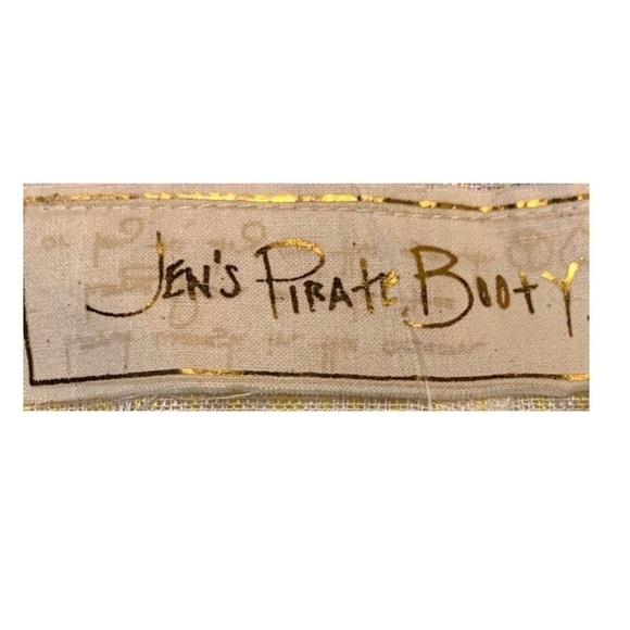 💋NWT JEN’S Pirate Booty Boho Carnaval Marine Crop Overalls - Picture 11 of 12